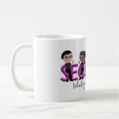 Mug Superpuissance de la Garde de sécurité mignonne (Gauche)