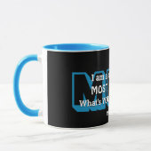 Mug Superpuissance LE DIEU LE PLUS HAUT Personnalisé B (Gauche)