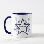 Mug Superstar Frottent Mug, Bleu foncé (Gauche)