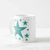 Mug Superstar Mug, Turquoise (Devant gauche)