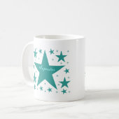 Mug Superstar Mug, Turquoise (Devant gauche)