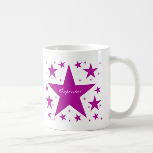 Mug Superstar, pourpre (Droite)
