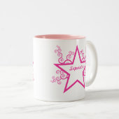 Mug Superstar, Rose Clair (Devant droit)