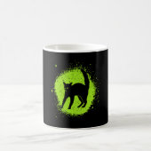 Mug Superstition du chat noir d'Halloween chats peureu (Centre)