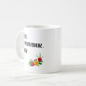 Mug Superviseur Appréciation Merci idée cadeau (Devant gauche)