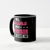 Mug Superviseur de grand-mère Gestionnaire de chef Coo (Devant gauche)
