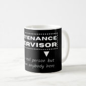 Mug Superviseur de maintenance, citations de tâches am (Devant droit)