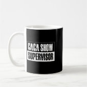 Mug Superviseur de spectacle Caca Citations drôles Dic (Gauche)