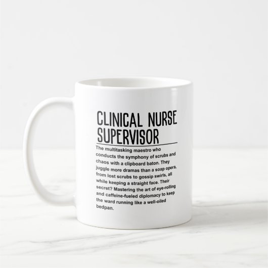 Mug Superviseur des infirmières cliniciennes (Gauche)