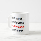 Mug superviseur, génial (Devant gauche)