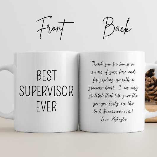 Mug Superviseur supérieur personnalisé Ever Manager Co