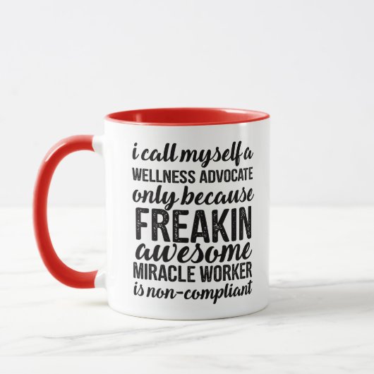 Mug superwoman d'huile essentielle ! (Gauche)