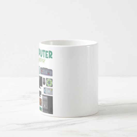 Mug Support de Cool Nerd de Computer Geek Tech. (Centre)