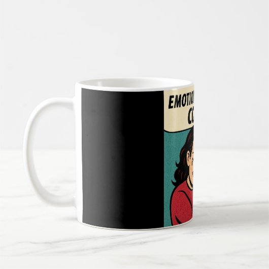 Mug Support Émotionnel Café - Confort Pop Art (Gauche)