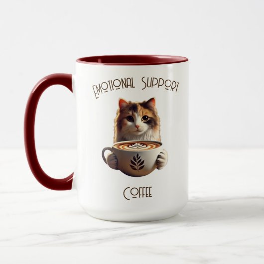 Mug Support Émotionnel Café Cute Kitty Latte (Gauche)