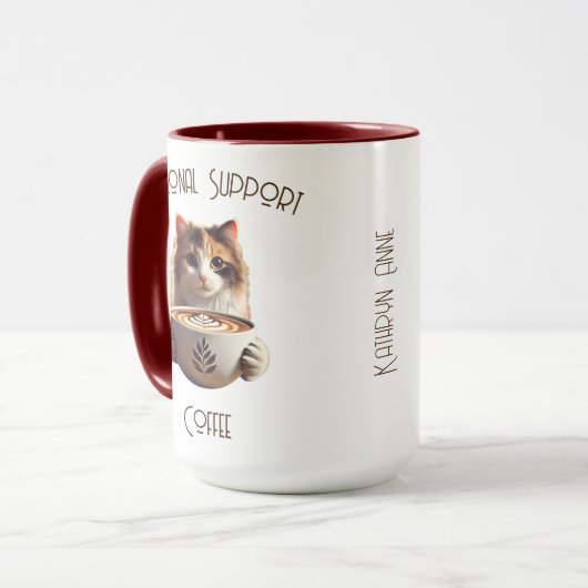 Mug Support Émotionnel Café Cute Kitty Latte (Devant gauche)