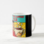 Mug Support émotionnel Tea Retro Pop Art (Devant droit)