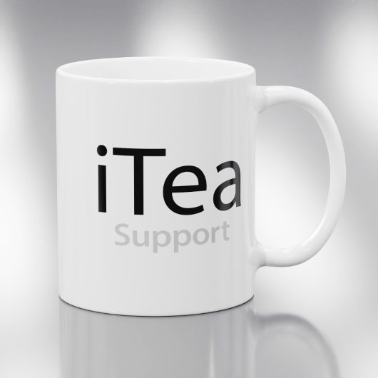 Mug Support iTea - Un jeu de mots pour les buveurs de