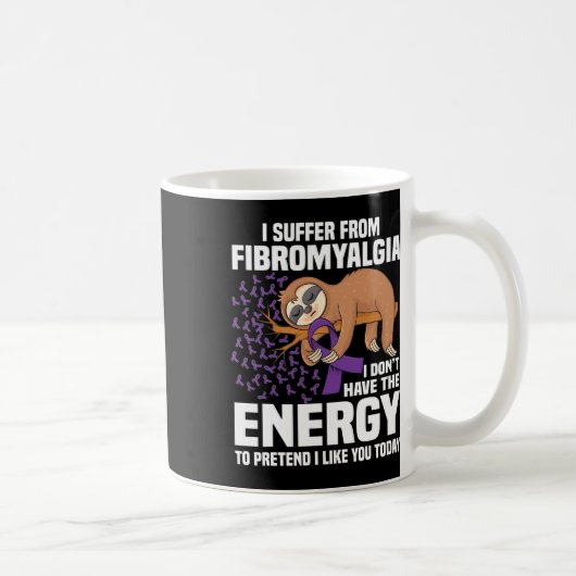 Mug Support Purple Ribbon Warrior Fibromyalgia (Droite)