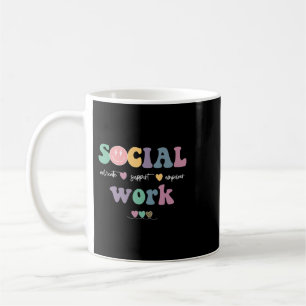 Mug Support Social Worker Advocate Empower Super Retr