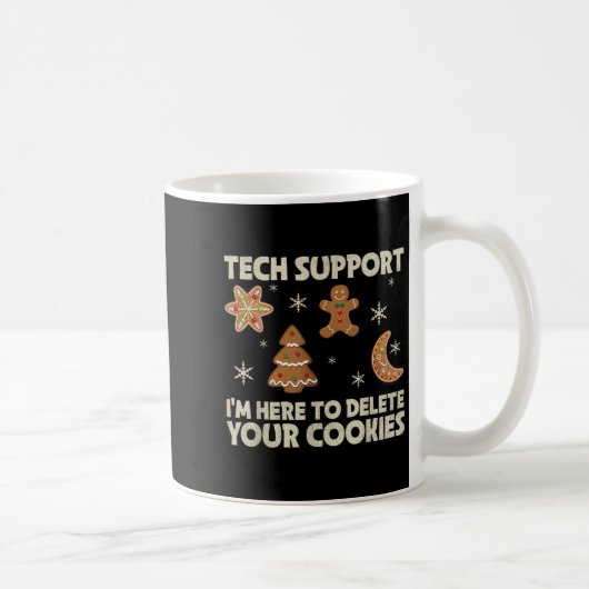 Mug Support Technique De Noël Ici Pour Supprimer Cooki (Droite)
