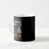 Mug Support Technique De Noël Ici Pour Supprimer Les C (Devant gauche)
