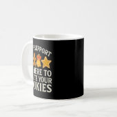 Mug Support Technique De Noël Ici Pour Supprimer Les C (Devant gauche)