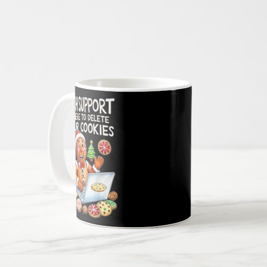 Mug Support technique de Noël ici pour supprimer les c (Devant gauche)