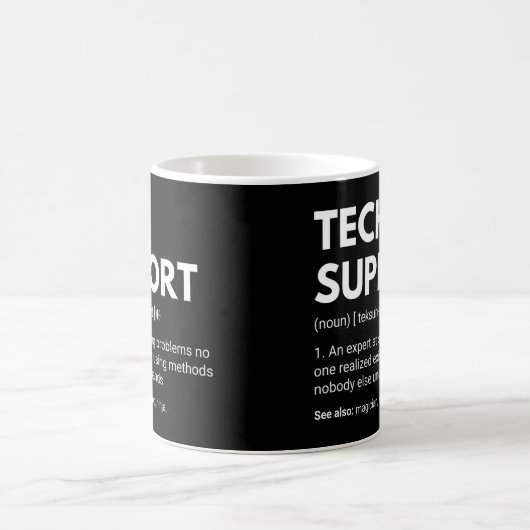 Mug Support technique Définition de travail amusant (Centre)