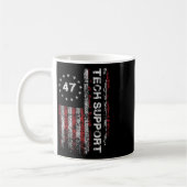 Mug Support Technique Drapeau États-Unis Maison Blanch (Gauche)
