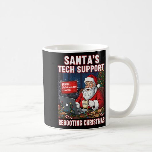 Mug Support technique du Père Noël Redémarrage de Noël (Droite)