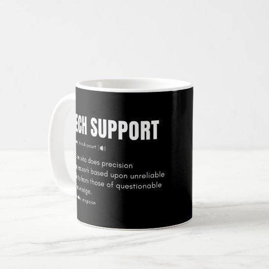Mug Support technique Funny Computer Consultant Défini (Devant gauche)