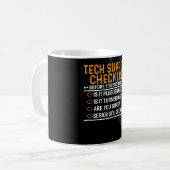 Mug Support technique Geek informatique Funny Techie G (Devant gauche)