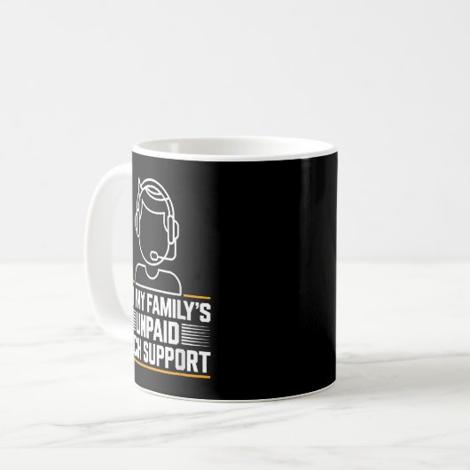 Mug Support Technique Inpayé De Mes Familles Im Minima (Devant gauche)
