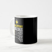 Mug Support technique Taux horaire, Geek informatique  (Devant gauche)
