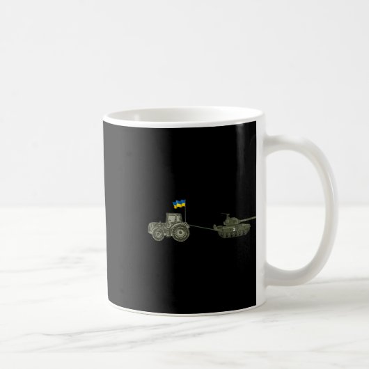 Mug Support Ukraine Tractor Pulling A Russian (Droite)