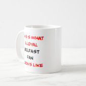 Mug supporter de Belfast, loyal (Devant gauche)