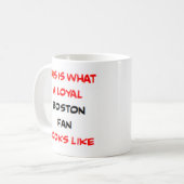 Mug supporter de Boston, loyal (Devant gauche)