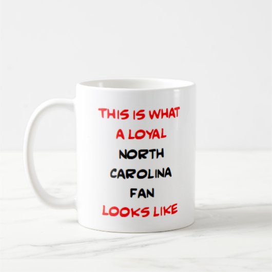 Mug supporter de Caroline du Nord, loyal (Gauche)