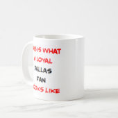 Mug supporter de Dallas, loyal (Devant gauche)