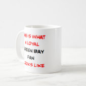 Mug supporter de Green Bay, loyal (Devant gauche)