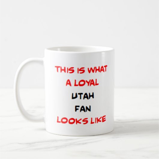 Mug supporter de l'Utah, loyal (Gauche)