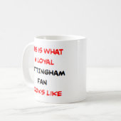 Mug supporter de Nottingham, loyal (Devant gauche)