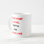 Mug supporter de Perth, loyal (Devant gauche)