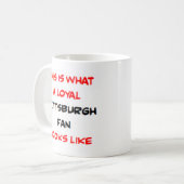 Mug supporter de Pittsburgh, loyal (Devant gauche)
