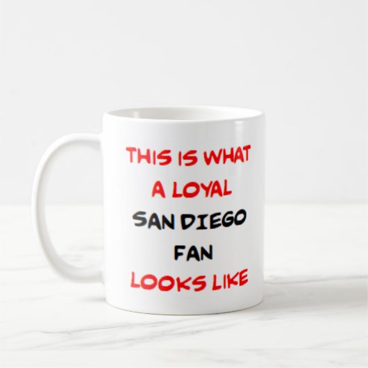 Mug supporter de San Diego, loyal (Gauche)