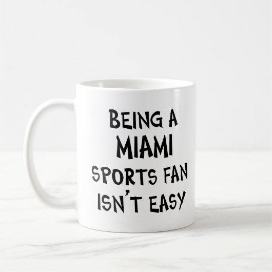 Mug supporter de sport à Miami, être (Gauche)