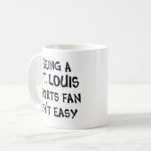 Mug supporter de sport à st. louis, être (Devant gauche)