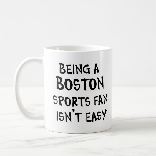 Mug supporter de sport de Boston, étant (Gauche)