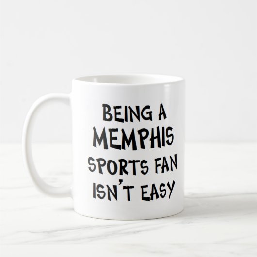 Mug supporter de sport de Memphis, étant (Gauche)